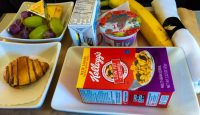a tray of food on a table