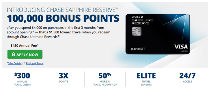 chase sapphire reserve