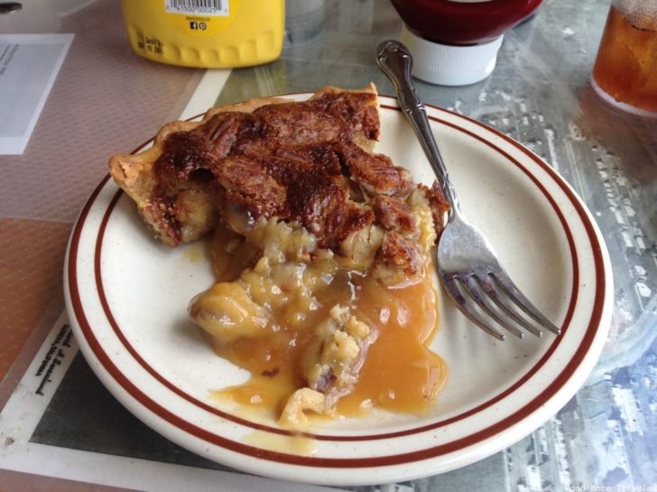 Pecan pie at the Palm Cafe in Orick, California