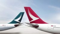 the tail fin of an airplane