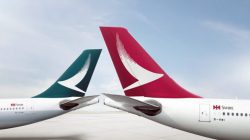 the tail fin of an airplane