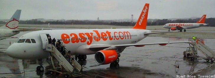 easyJet plane at EDI