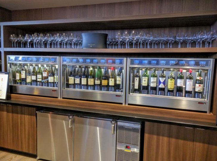 Delta Sky club Atlanta Concourse B - Wine Wall