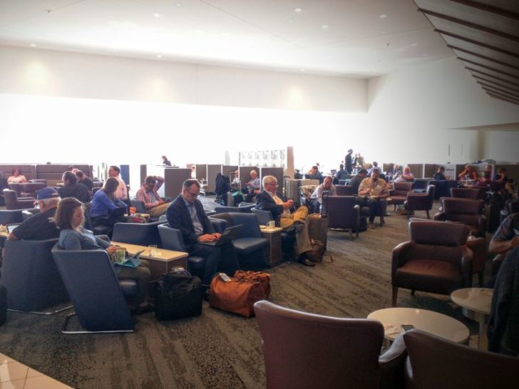 Delta Sky club Atlanta concourse B sitting area