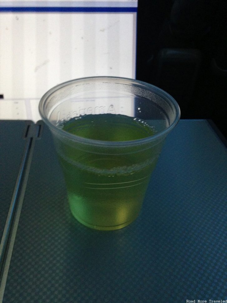 American Airlines Premium Economy beverage