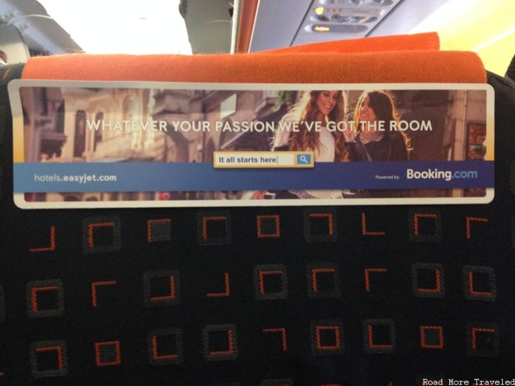 easyJet seatback ad