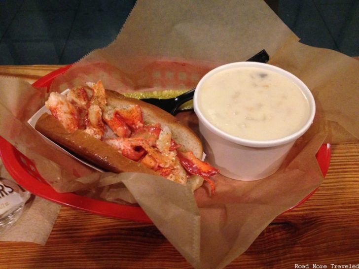 Lobster Roll and Clam Chowder