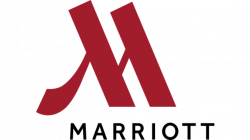 a red letter on a black background