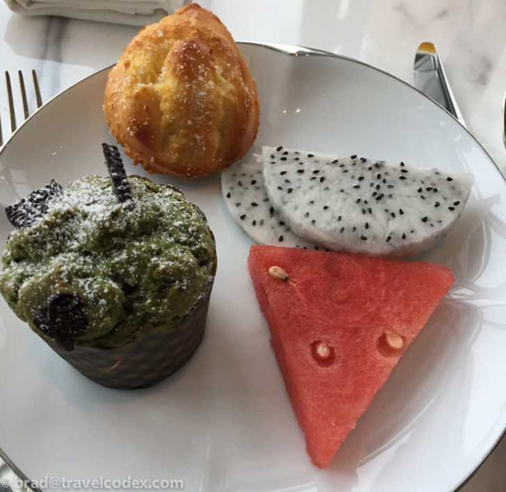 a plate of food on a table