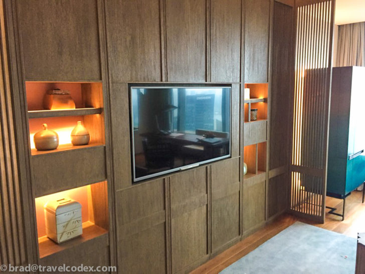 a tv on a wall