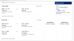 a screenshot of a flight schedule