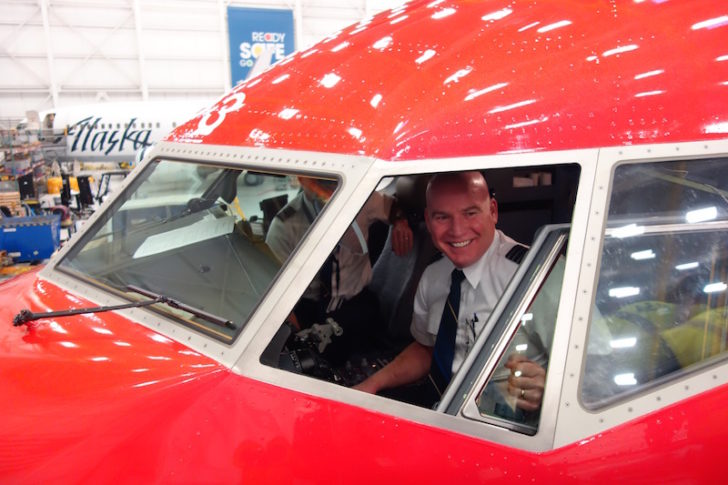 a man in a plane