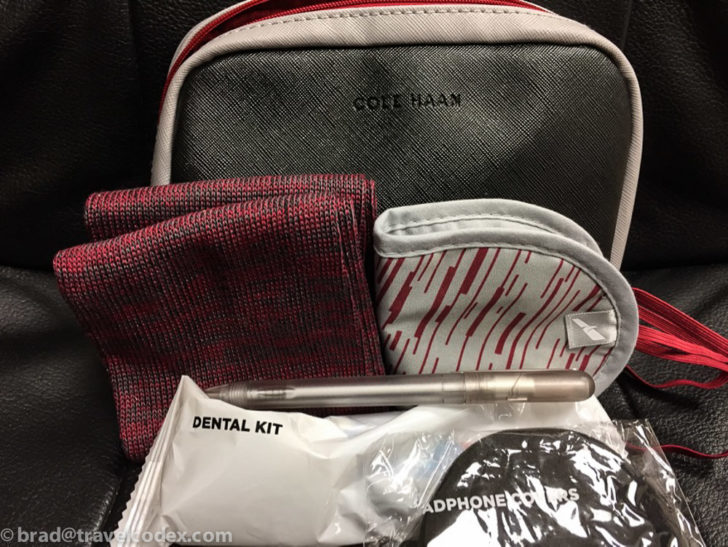 American Airlines Business Class Amenity Kit comfort items