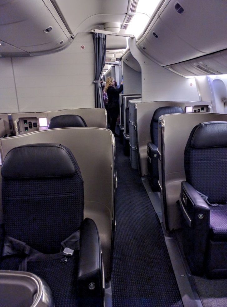American Airlines flagship first cabin