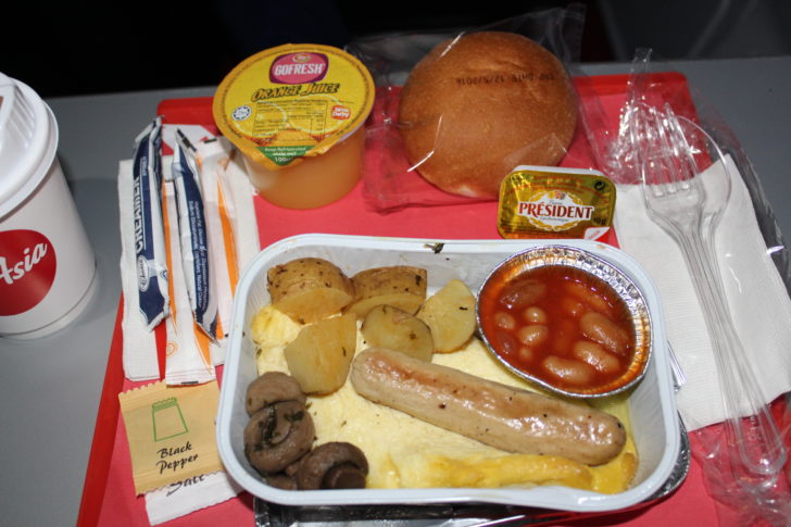 a tray of food on a table