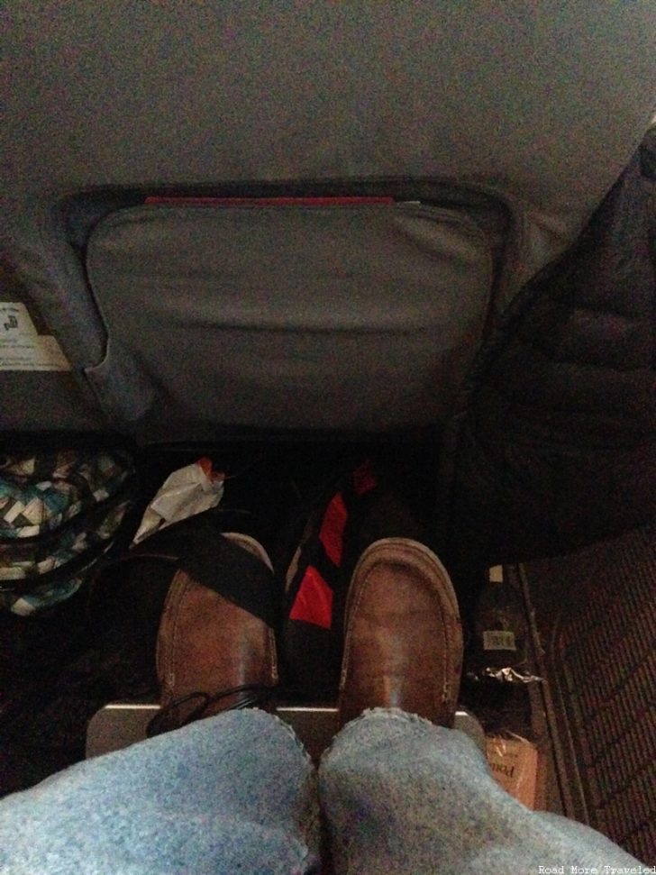 Norwegian Air Premium Class - foot rest