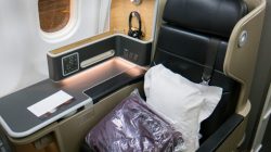 a seat with a pillow in it