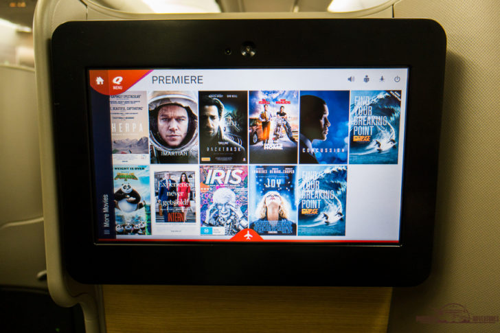 a screen with a picture of a movie