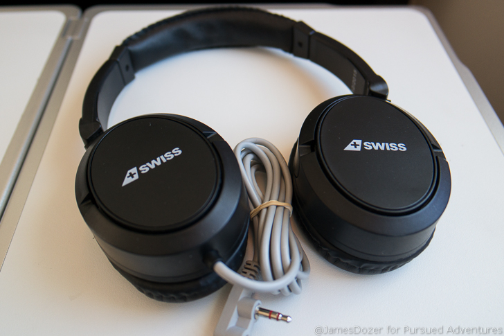 SWISS Business Class headphones