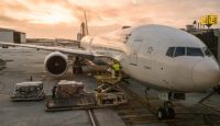 Turkish Airlines Boeing 777 parked at LAX