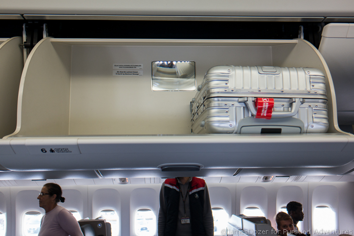 Turkish Airlines Business Class overhead storage