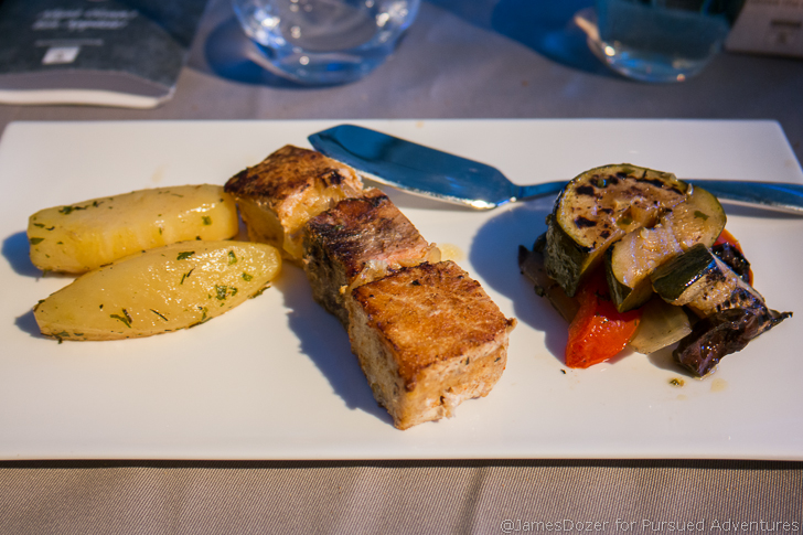 Turkish Airlines Business Class main course