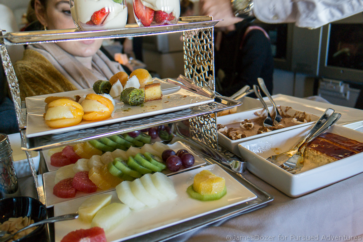 Turkish Airlines Business Class dessert