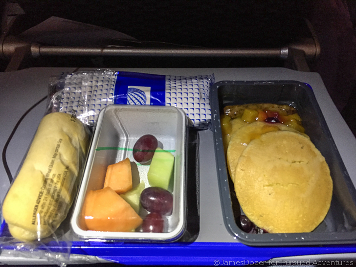 food in a tray on a tray