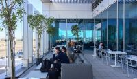 United Club LAX outdoor deck