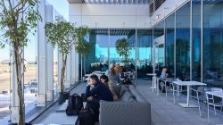 United Club LAX outdoor deck