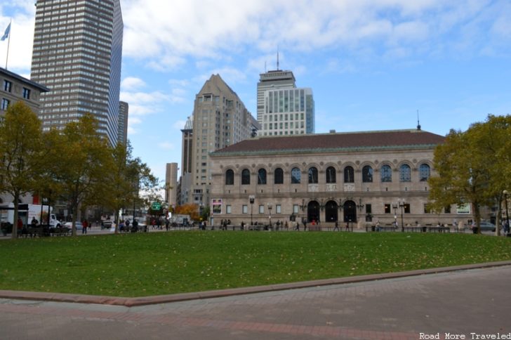 Boston Public Library - view across the square