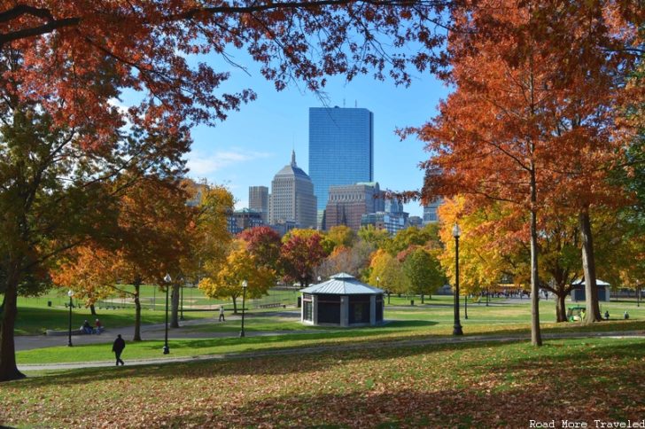 Boston Common - fall foliage