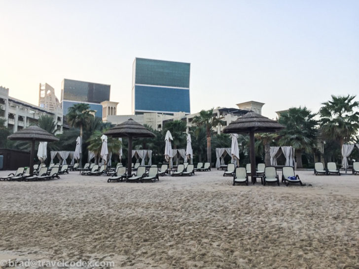 Grand Hyatt Doha beach chairs