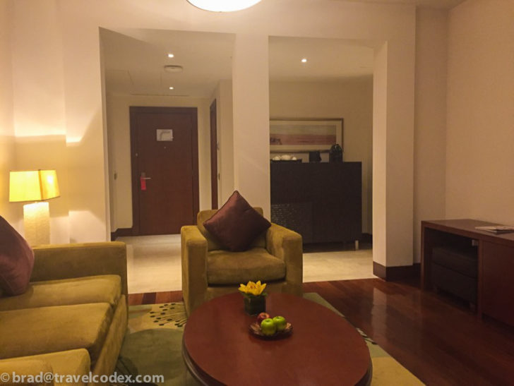 a living room with a couch and a coffee table