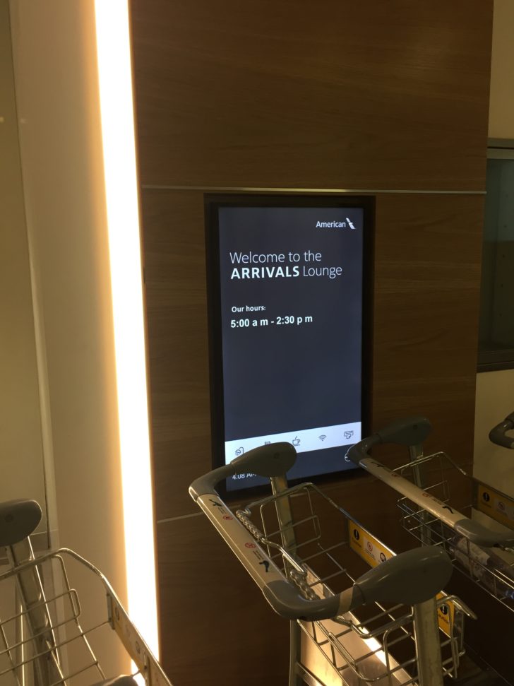 a screen with a sign on it