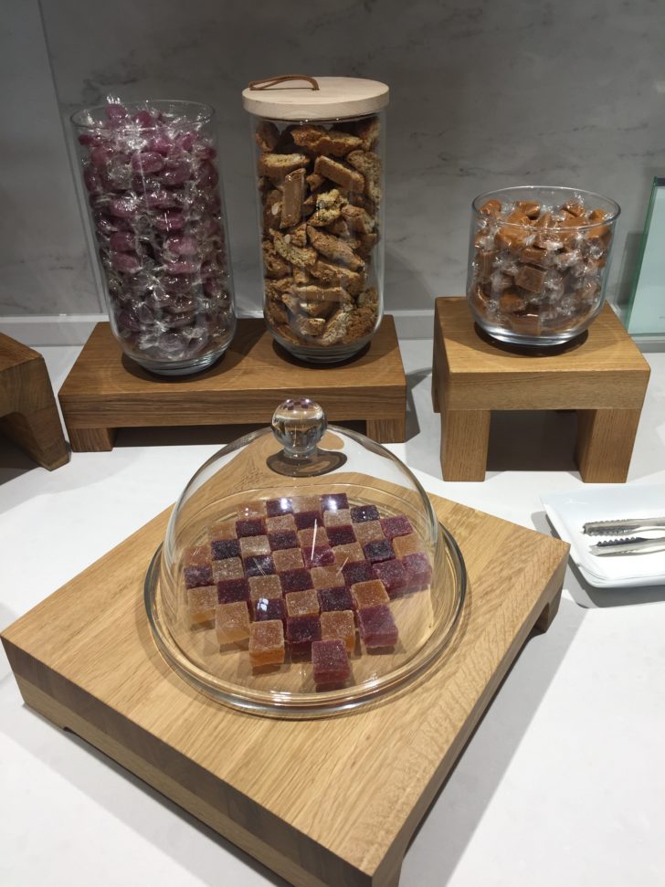 a glass jar with food in it