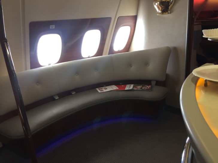 a seat in a plane