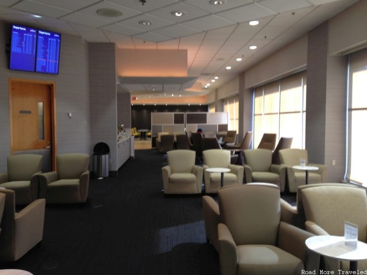 The Lounge at BOS - departures board
