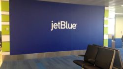 jetBlue logo at Gate C8