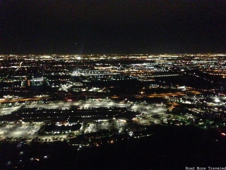 Grapevine Mills Mall and DFW city lights