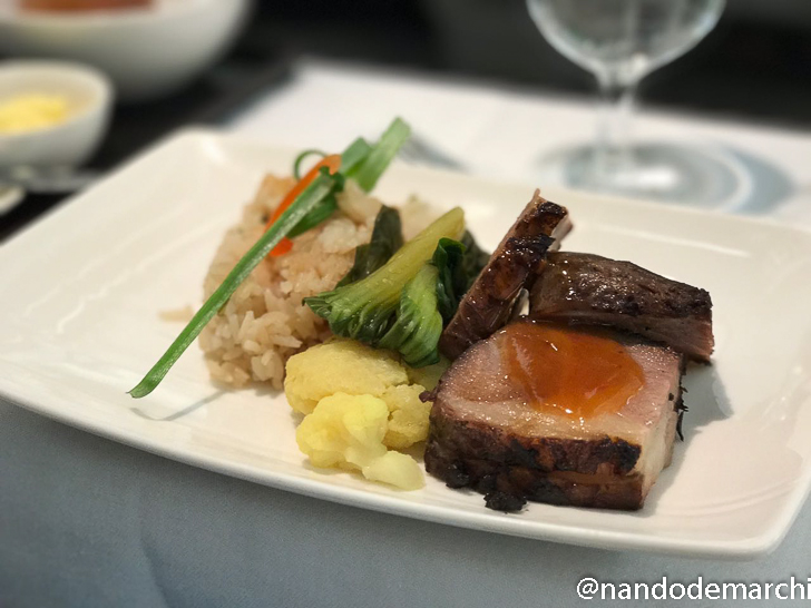 a plate of food on a table