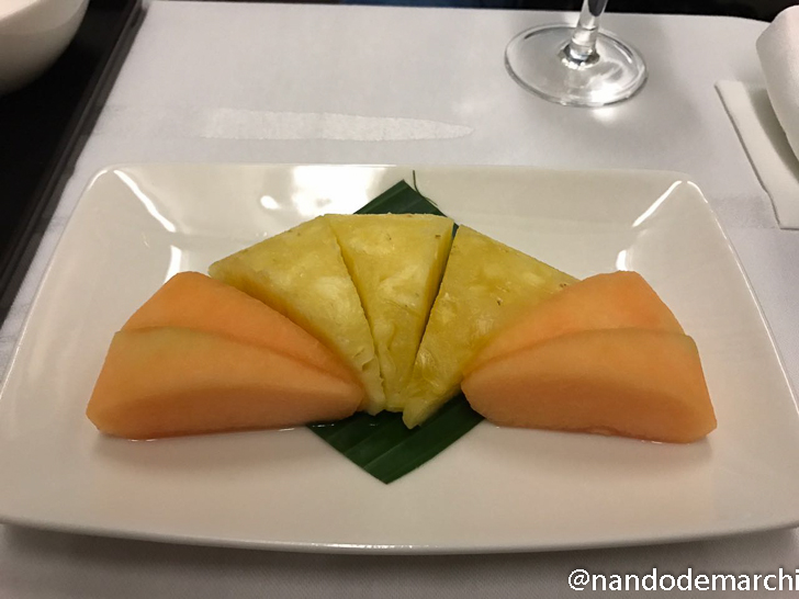 a plate of fruit on a table