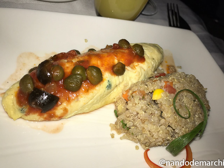 a plate of food on a table
