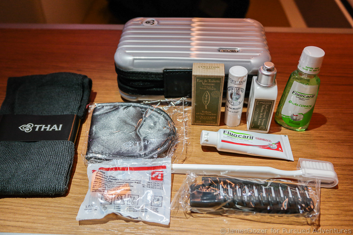 Thai Airways A380 First Class amenity kit