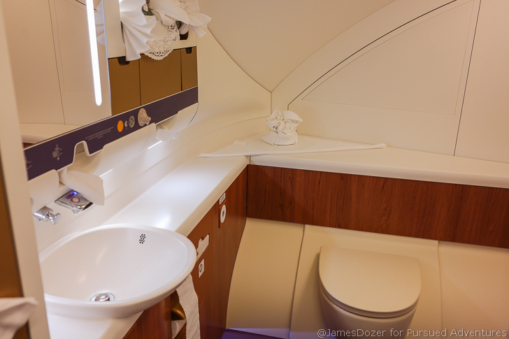 Thai Airways A380 First Class lavatory