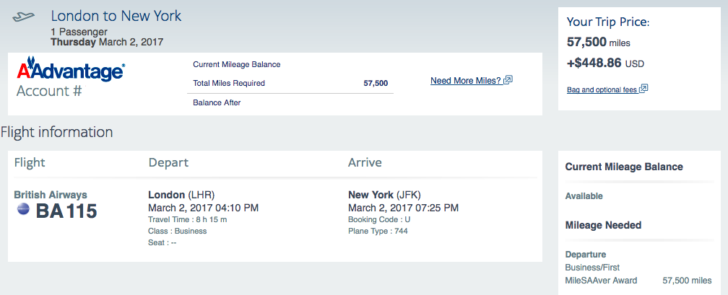 a screenshot of a flight schedule