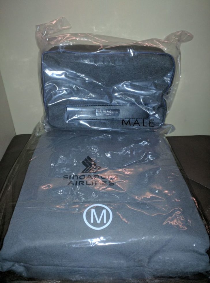 a plastic bag with a cushion inside