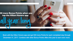 Earn Bonus Hilton Points For Mobile Bookings in 2017