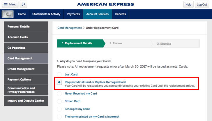 a screenshot of a credit card
