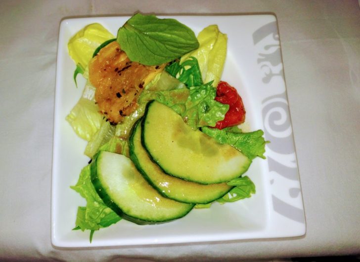 a plate of food on a table